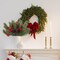 Picks Spray with Red Berry Stem Pine Cones for Crafts Christmas Floral Arrangement Christmas Tree Ornaments Winter Holiday Season Decor
